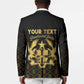 Personalized Ghana Kente Pattern Blazer The Heart of Gold of Africa