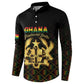 Personalized Ghana Kente Pattern Button Sweatshirt The Heart of Gold of Africa