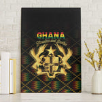 Ghana Gold Emblem Canvas Wall Art The Heart of Gold of Africa - African Pride