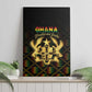 Ghana Gold Emblem Canvas Wall Art The Heart of Gold of Africa - African Pride