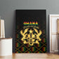 Ghana Gold Emblem Canvas Wall Art The Heart of Gold of Africa - African Pride