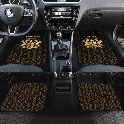 Personalized Ghana Gold Emblem Car Mats The Heart of Gold of Africa - African Pride