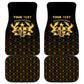 Personalized Ghana Gold Emblem Car Mats The Heart of Gold of Africa - African Pride