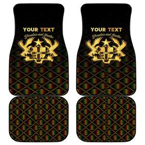 Personalized Ghana Gold Emblem Car Mats The Heart of Gold of Africa - African Pride