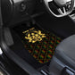 Personalized Ghana Gold Emblem Car Mats The Heart of Gold of Africa - African Pride