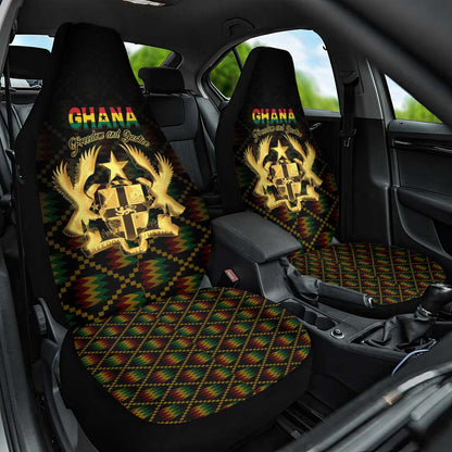 Ghana Gold Emblem Car Seat Cover The Heart of Gold of Africa - African Pride