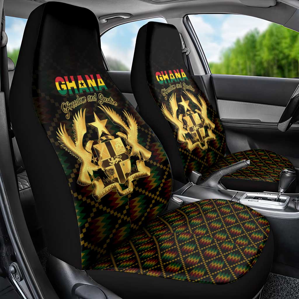 Ghana Gold Emblem Car Seat Cover The Heart of Gold of Africa - African Pride