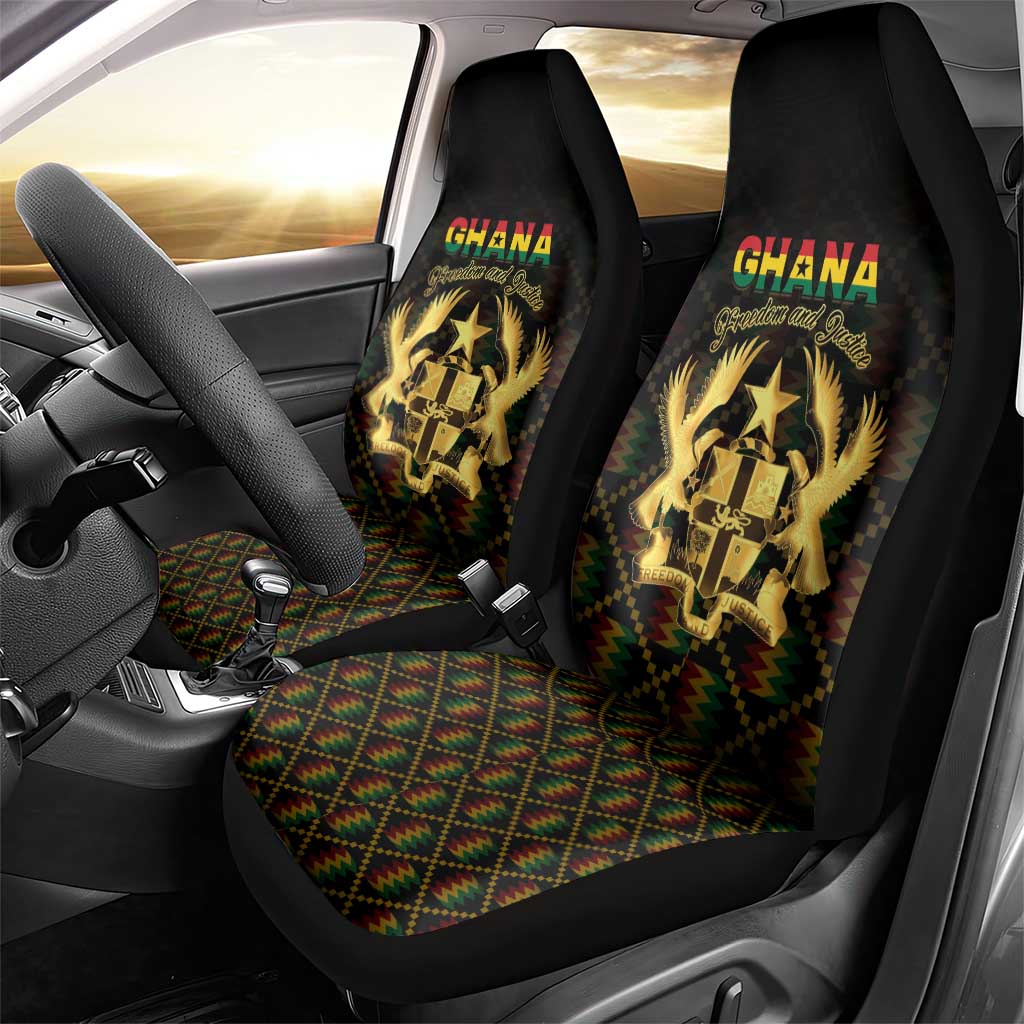 Ghana Gold Emblem Car Seat Cover The Heart of Gold of Africa - African Pride