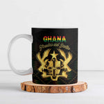 Personalized Ghana Kente Pattern Ceramic Mug The Heart of Gold of Africa