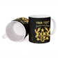 Personalized Ghana Kente Pattern Ceramic Mug The Heart of Gold of Africa