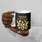 Personalized Ghana Kente Pattern Ceramic Mug The Heart of Gold of Africa
