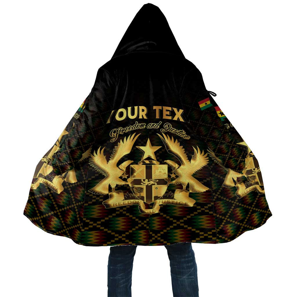 Personalized Ghana Kente Pattern Cloak The Heart of Gold of Africa
