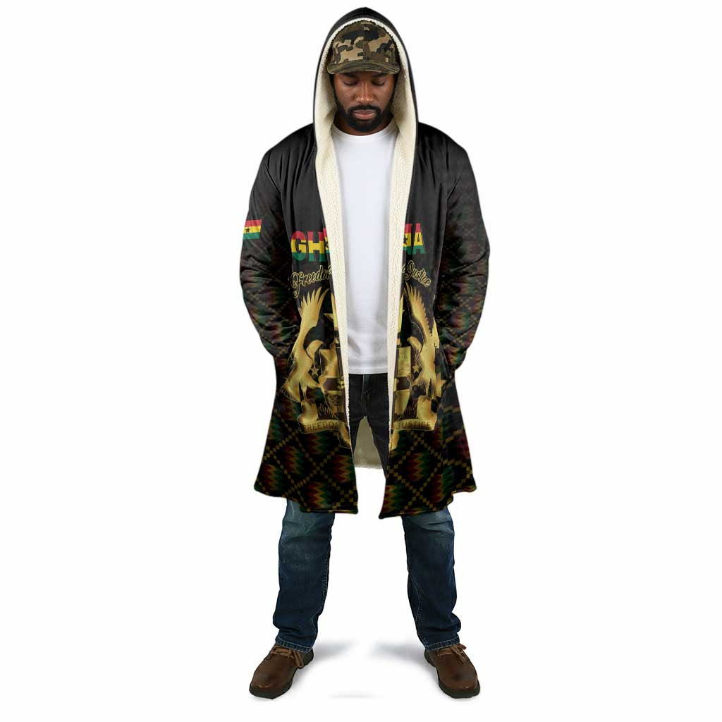 Personalized Ghana Kente Pattern Cloak The Heart of Gold of Africa