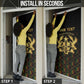 Personalized Ghana Kente Pattern Door Cover The Heart of Gold of Africa