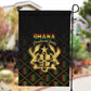Ghana Gold Emblem Garden Flag The Heart of Gold of Africa - African Pride