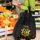 Ghana Gold Emblem Grocery Bag The Heart of Gold of Africa - African Pride