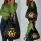 Ghana Gold Emblem Grocery Bag The Heart of Gold of Africa - African Pride