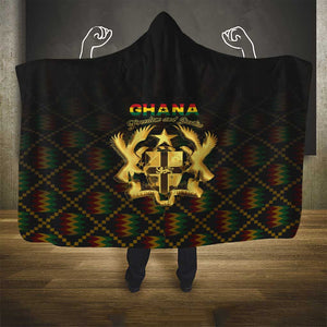 Ghana Gold Emblem Hooded Blanket The Heart of Gold of Africa - African Pride