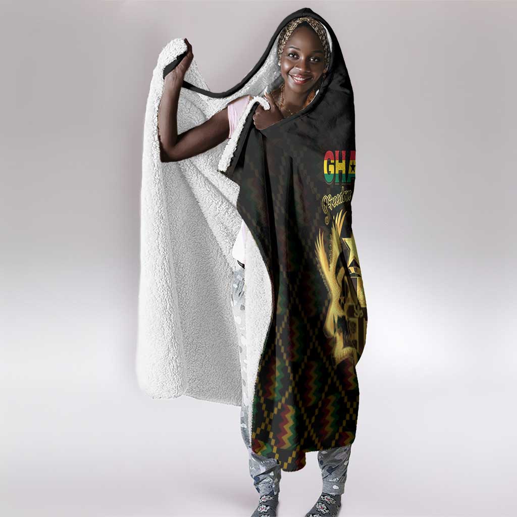 Ghana Gold Emblem Hooded Blanket The Heart of Gold of Africa - African Pride