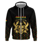 Personalized Ghana Gold Emblem Hoodie The Heart of Gold of Africa - African Pride