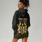 Personalized Ghana Gold Emblem Hoodie Dress The Heart of Gold of Africa - African Pride