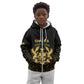 Personalized Ghana Gold Emblem Kid Hoodie The Heart of Gold of Africa - African Pride