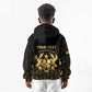 Personalized Ghana Gold Emblem Kid Hoodie The Heart of Gold of Africa - African Pride