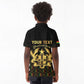 Personalized Ghana Gold Emblem Kid Polo Shirt The Heart of Gold of Africa - African Pride
