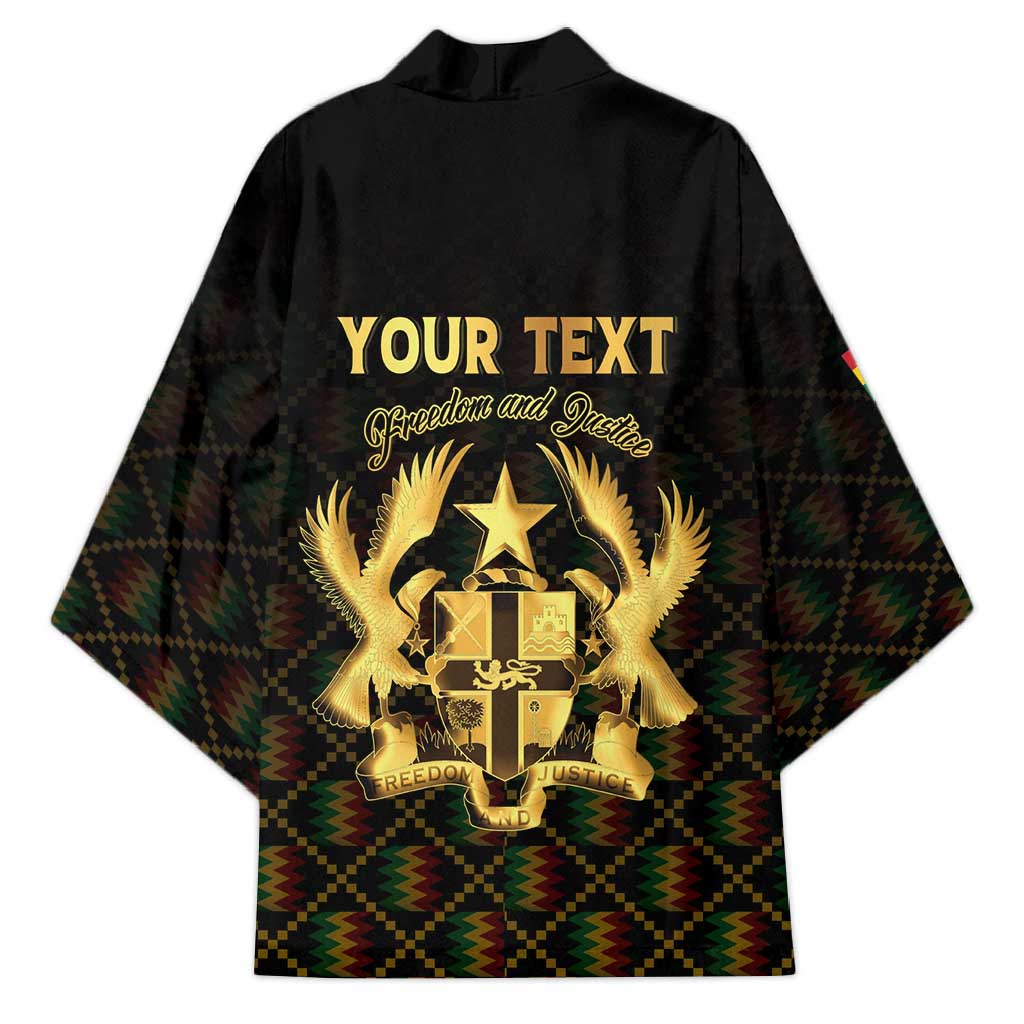 Personalized Ghana Kente Pattern Kimono The Heart of Gold of Africa