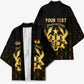 Personalized Ghana Kente Pattern Kimono The Heart of Gold of Africa