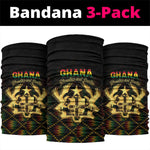 Ghana Gold Emblem Neck Gaiter The Heart of Gold of Africa - African Pride