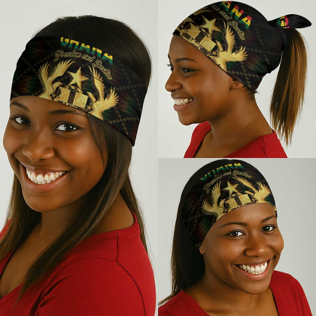 Ghana Gold Emblem Neck Gaiter The Heart of Gold of Africa - African Pride