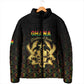 Personalized Ghana Kente Pattern Padded Jacket The Heart of Gold of Africa