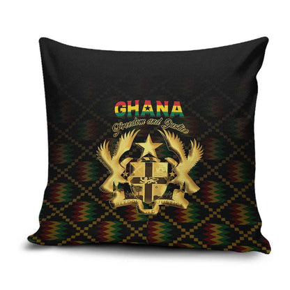 Ghana Kente Pattern Pillow Cover The Heart of Gold of Africa