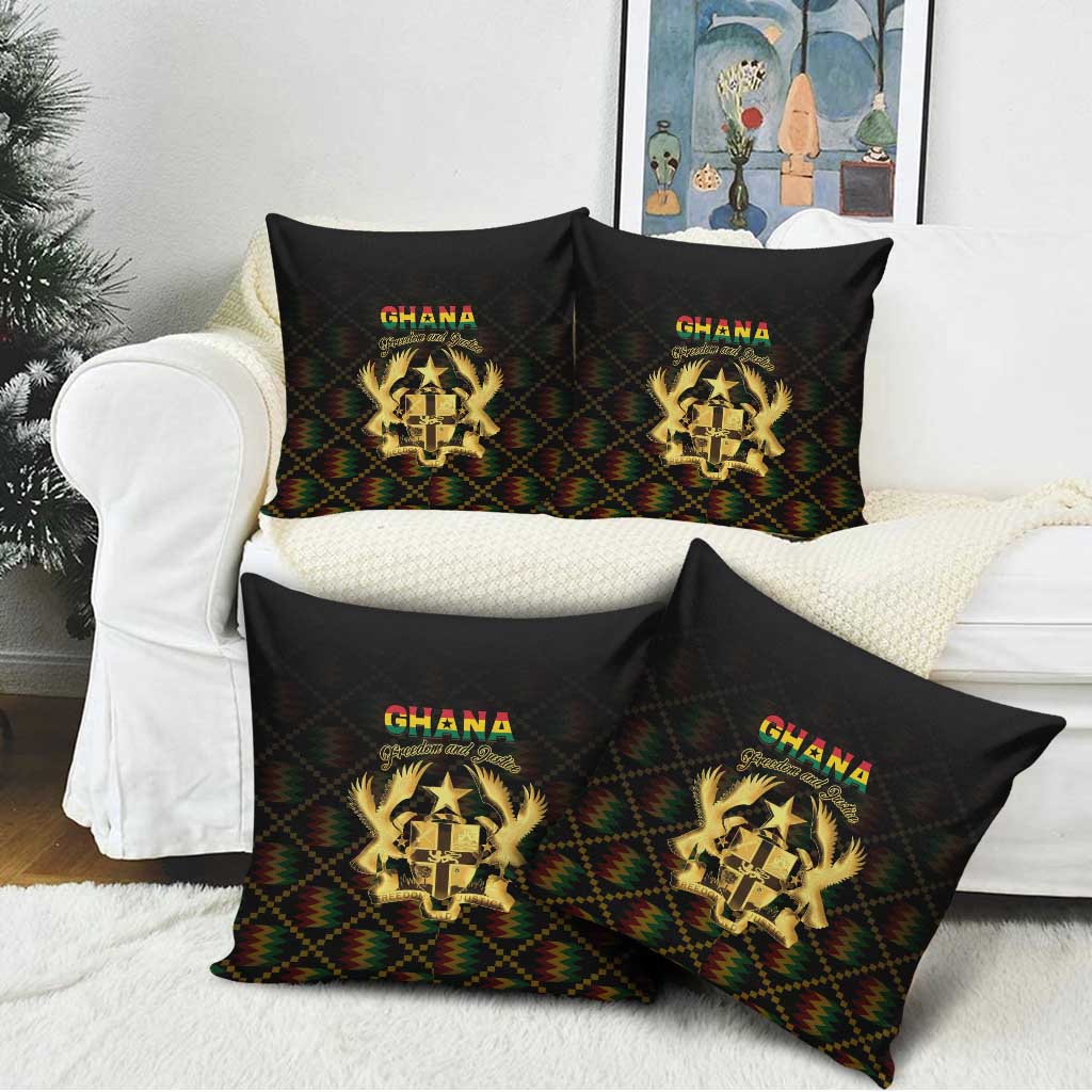 Ghana Kente Pattern Pillow Cover The Heart of Gold of Africa