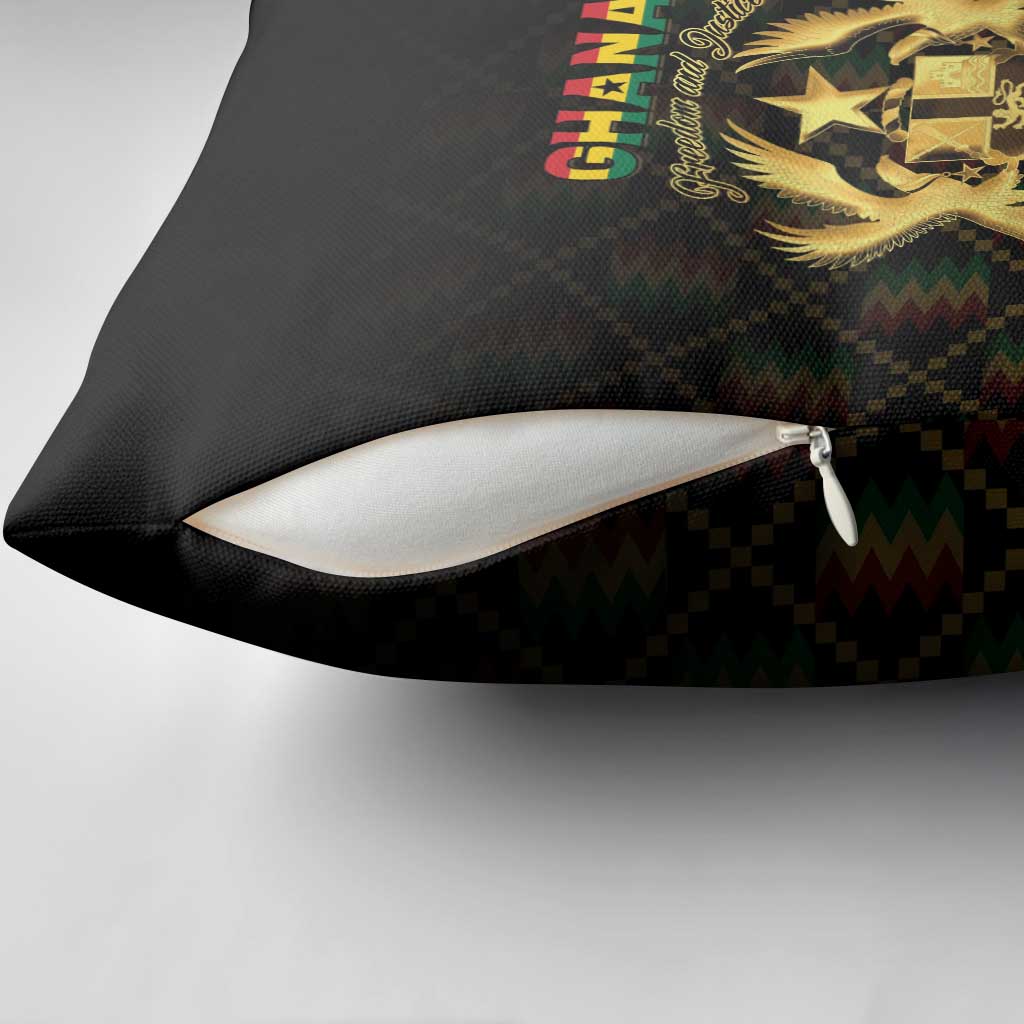 Ghana Kente Pattern Pillow Cover The Heart of Gold of Africa