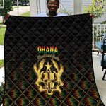 Ghana Gold Emblem Quilt The Heart of Gold of Africa - African Pride