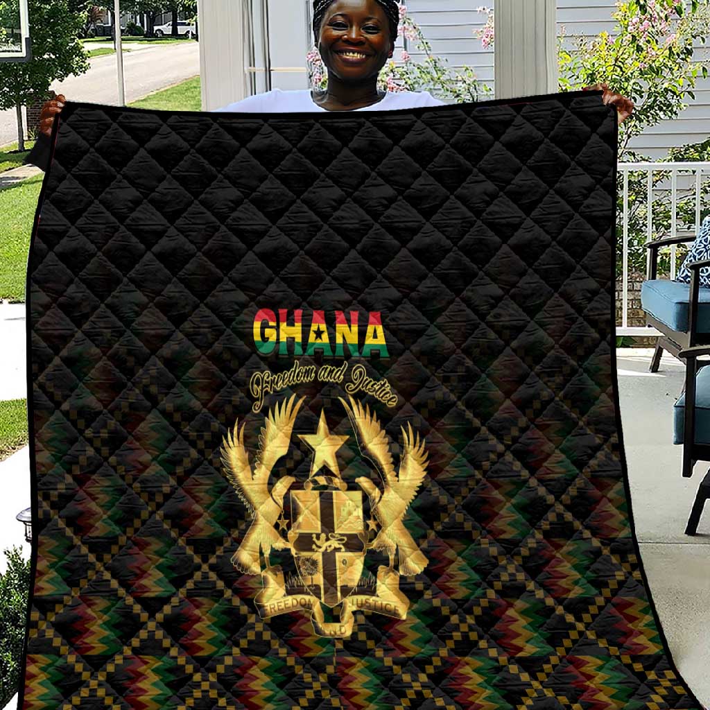 Ghana Gold Emblem Quilt The Heart of Gold of Africa - African Pride