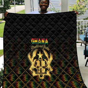 Ghana Gold Emblem Quilt The Heart of Gold of Africa - African Pride