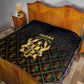 Ghana Gold Emblem Quilt The Heart of Gold of Africa - African Pride