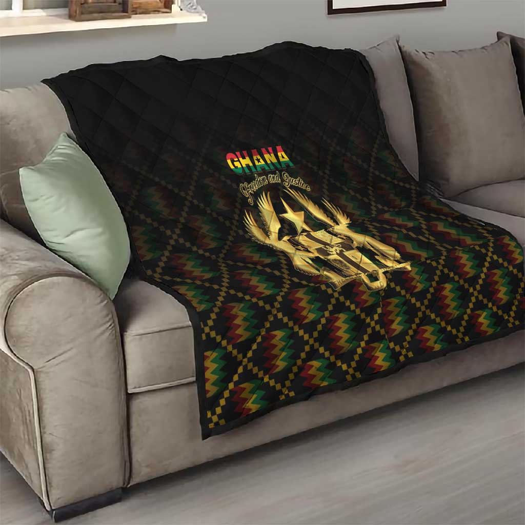 Ghana Gold Emblem Quilt The Heart of Gold of Africa - African Pride