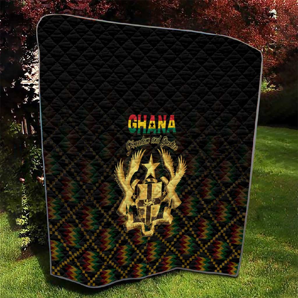 Ghana Gold Emblem Quilt The Heart of Gold of Africa - African Pride