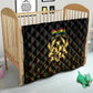 Ghana Gold Emblem Quilt The Heart of Gold of Africa - African Pride