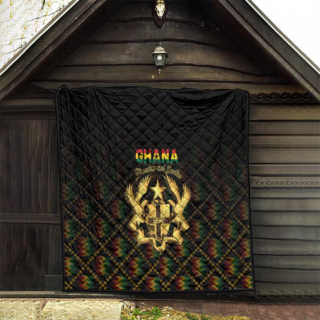 Ghana Gold Emblem Quilt The Heart of Gold of Africa - African Pride