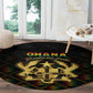 Ghana Gold Emblem Round Carpet The Heart of Gold of Africa - African Pride