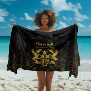 Ghana Gold Emblem Sarong The Heart of Gold of Africa - African Pride