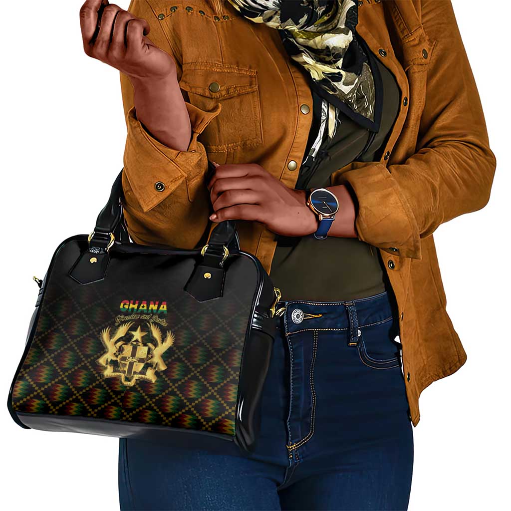 Ghana Gold Emblem Shoulder Handbag The Heart of Gold of Africa - African Pride