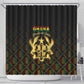Ghana Gold Emblem Shower Curtain The Heart of Gold of Africa - African Pride