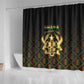 Ghana Gold Emblem Shower Curtain The Heart of Gold of Africa - African Pride