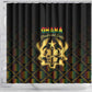 Ghana Gold Emblem Shower Curtain The Heart of Gold of Africa - African Pride
